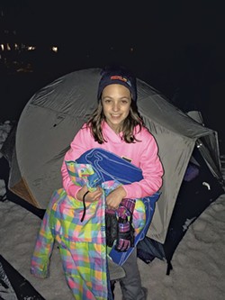 Ella Byers at the Spectrum Sleep Out