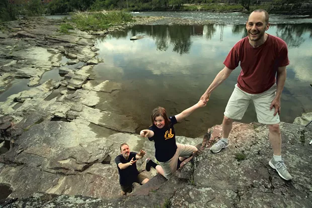Daddy: Jason Lorber (left), 49, president and founder of Aplomb Consulting - Papa: Nat Lew (right), 49, Fine Arts Department chair and associate professor of music at Saint Michael's College; artistic director of Counterpoint vocal ensemble - Son: Max, 10 - MATTHEW THORSEN