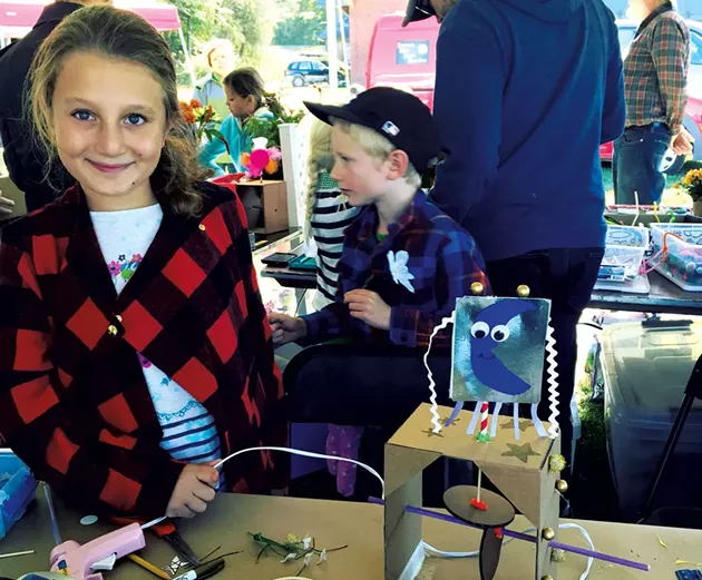 Mira at the Champlain Mini Maker Faire - ALISON NOVAK