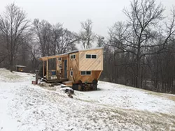 Erin Morrison and Matt Cutts' Middlebury tiny-house - COURTESY OF ERIN MORRISON