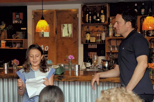 Mira delivers her speech to Jeff - COURTESY OF ALISON NOVAK