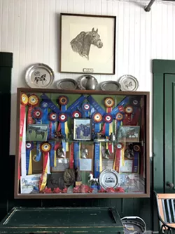 Ribbons inside the barn - SARAH TUFF DUNN