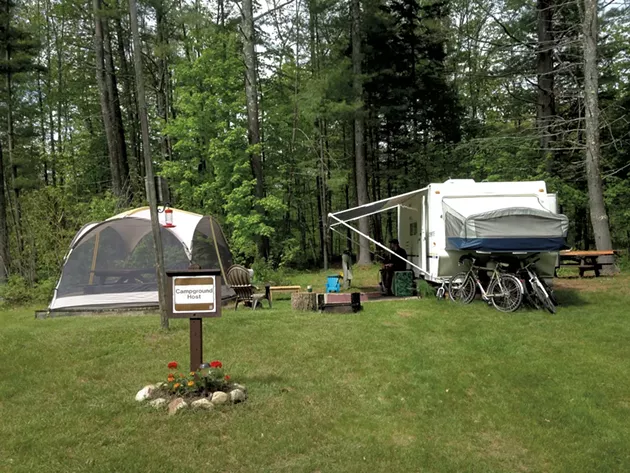 The family's campsite - COURTESY OF DEBI WATERS
