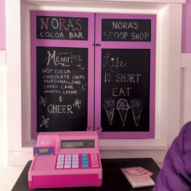 Chalkboard shutters - COURTESY OF JAMIE CUDNEY