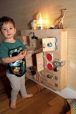 Mo's plywood sensory box - MATTHEW THORSEN