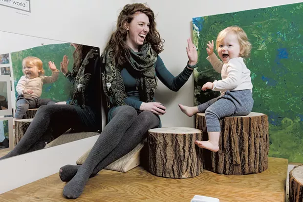 Gabrielle Bills, 29, and son Cirilo Augustín, 16 months - SAM SIMON