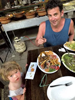 Chef Rogan Lechthaler with daughter Lulu