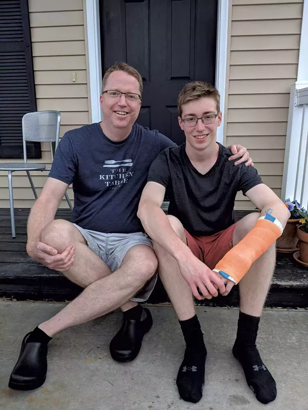 Chef Steve Atkins with son Gabe