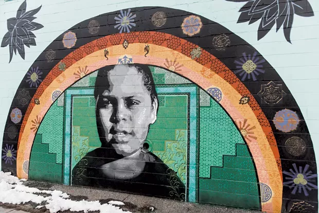 Portrait Murals of Burlington by Mary Lacy and Sloan Collins - SAM SIMON