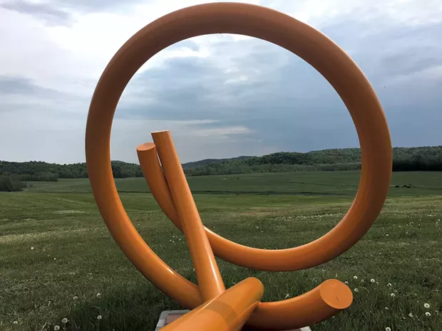 "Tiller" by John Clement at Lemon Fair Sculpture Park - PAMELA POLSTON
