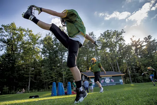 Colchester Catamounts' preseason practice - JAMES BUCK