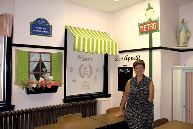 Irène Côté-Wurzler in her Christ the King School classroom