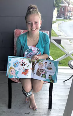 Jamie Heath with her book - BRETT STANCIU
