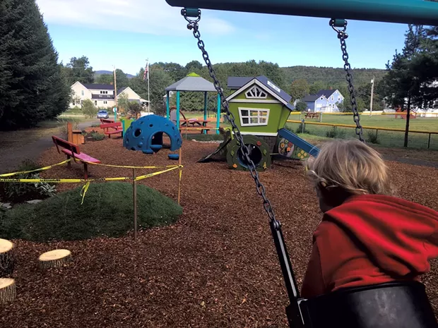 Northfield Falls Community Playground at Northfield's Brown Public Library - COURTESY OF BONNIE KIRN DONAHUE