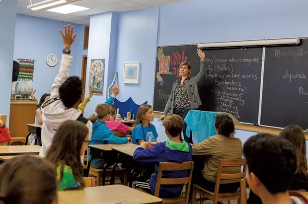 Soni Albright teaches Cyber Civics at the City of Lakes Waldorf School in Minneapolis - COURTESY OF CYBER CIVICS