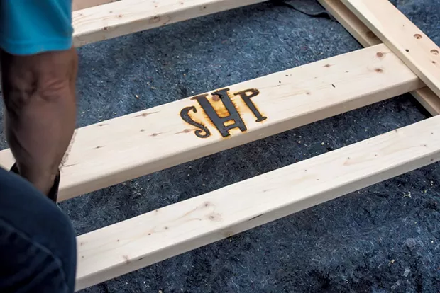 Headboards are branded with the Sleep in Heavenly Peace logo - GLENN RUSSELL