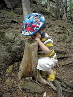 Heather's son, Jesse, at Rock Point in 2010 - BEN WANG