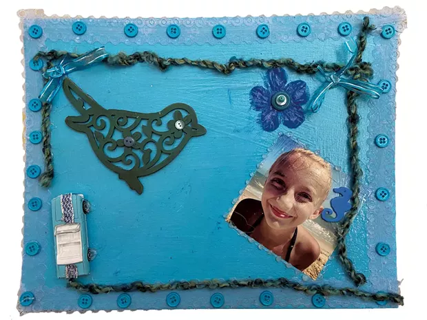 "Shades of Blue" by Sophie, 11 - COURTESY OF TRISH VAN VLIET