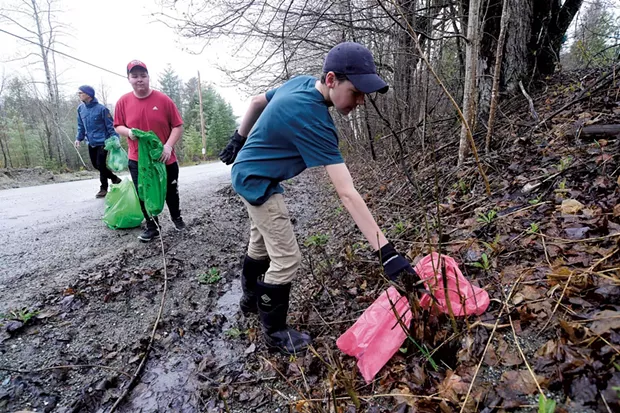 Green Up Day 2019 in Plainfield - COURTESY OF JEB WALLACE-BRODEUR