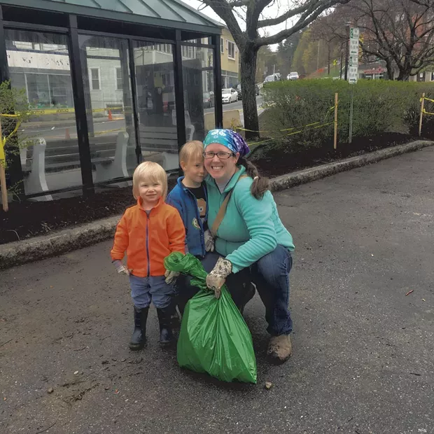 Kids greening up in Springfield last year - COURTESY OF JEB WALLACE-BRODEUR