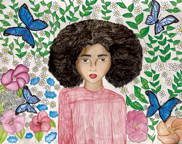 "Black Is Beautiful" by Sherihan Abdulaziz - COURTESY OF EMILY JACOBS