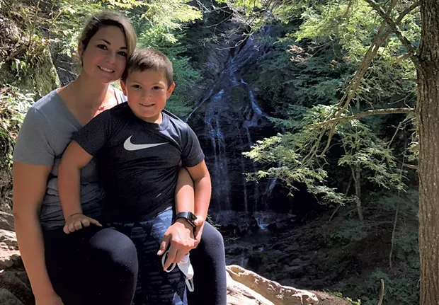 Monica and her son - COURTESY OF MONICA CHAPMAN