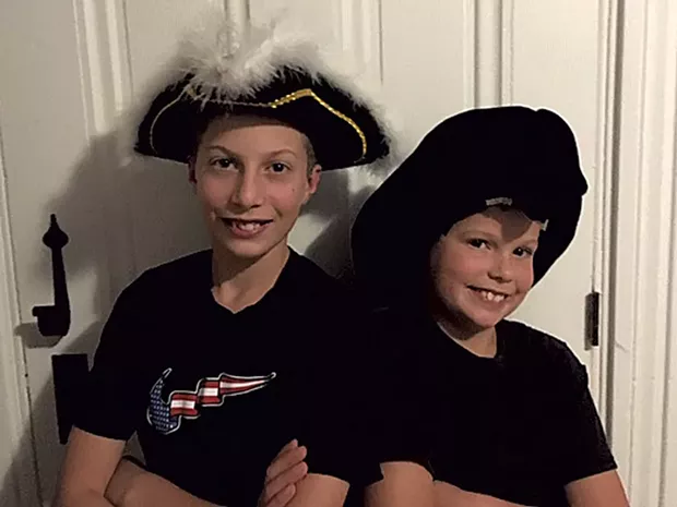 Evan (left) and Adim Benoit - COURTESY