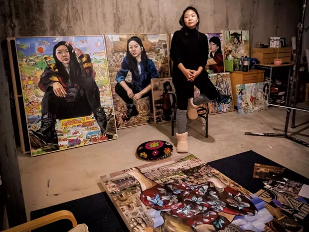 Misoo in her basement studio in November - CAT CUTILLO