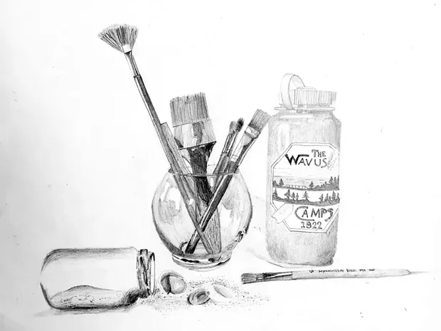Still life by Ellie, age 11 - COURTESY OF EMILY JACOBS