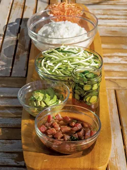 Poke Bowl ingredients - ANDY BRUMBAUGH