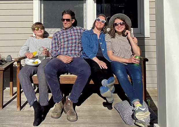 Alison and her family this spring - ALISON NOVAK