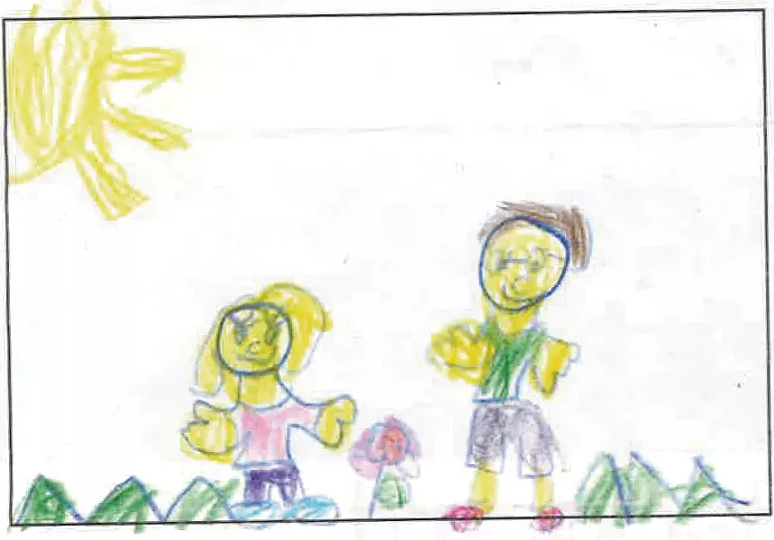 "If I had a magic pebble, I would wish that my Opa wouldn't lose his eyesight all the way. I want him to be able to see me and my Oma and everyone else he loves." - JULIANA VAN ZYL, 6, ADDISON