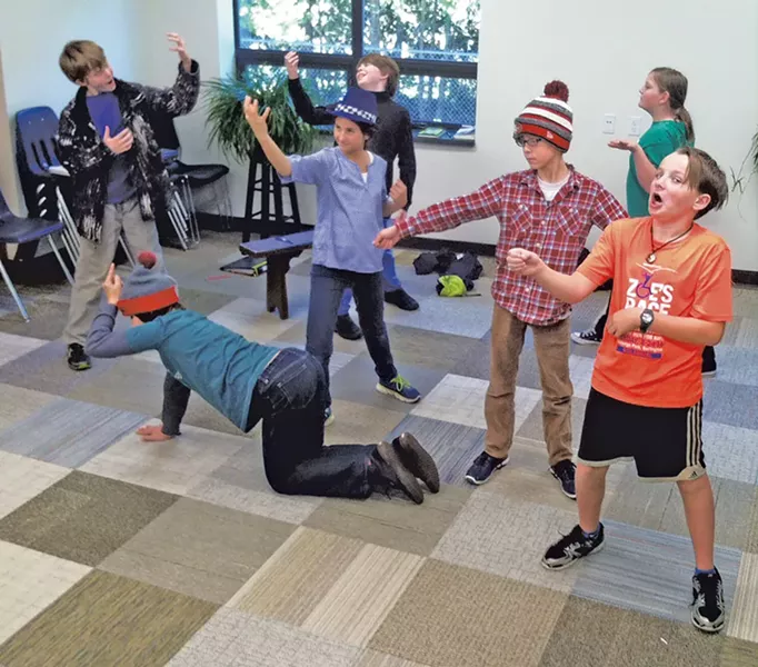 Sixth graders at Vermont Commons School