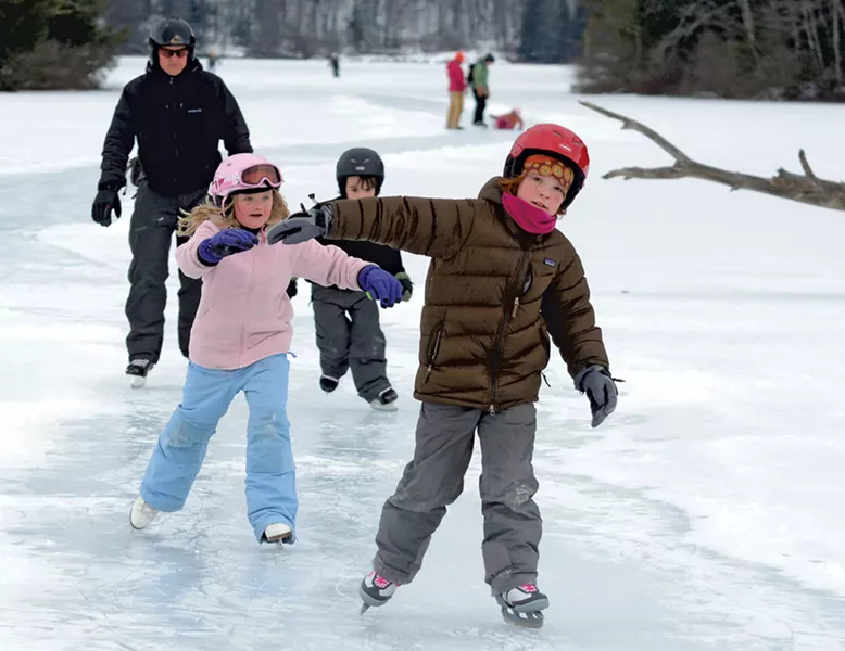 Skating on a local pond - JEB WALLACE-BRODEUR
