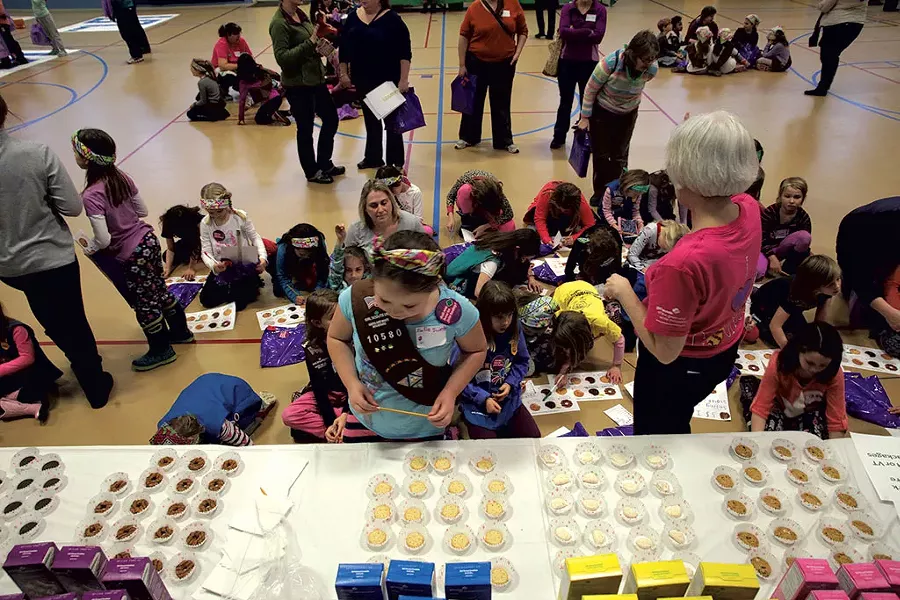 Cookie samples at the Burlington cookie rally - MATTHEW THORSEN