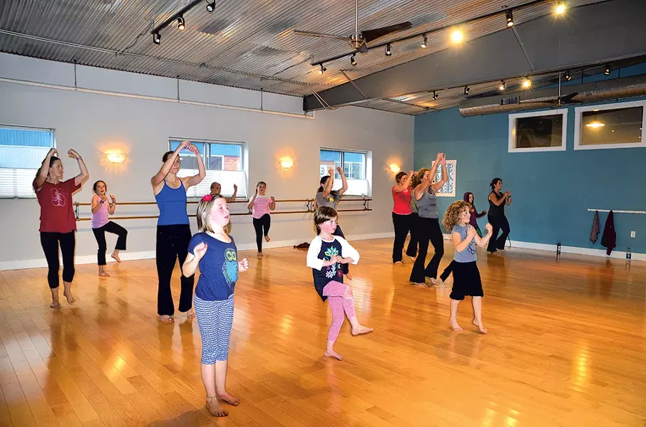 Mothers and daughters practice Nia at South End Studio - COURTESY OF JESSICA LARA TICKTIN