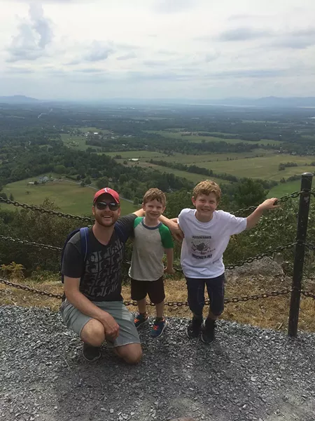 Benjamin Roesch with his sons, Leo and Felix