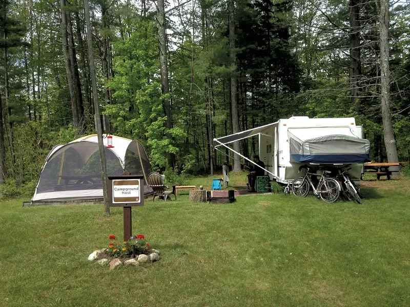 The family's campsite - COURTESY OF DEBI WATERS