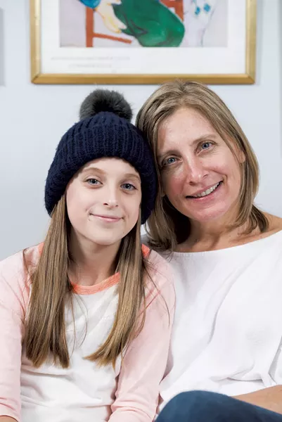 Rebecca Rey, 46, with daughter Mykenzie, 13 - SAM SIMON