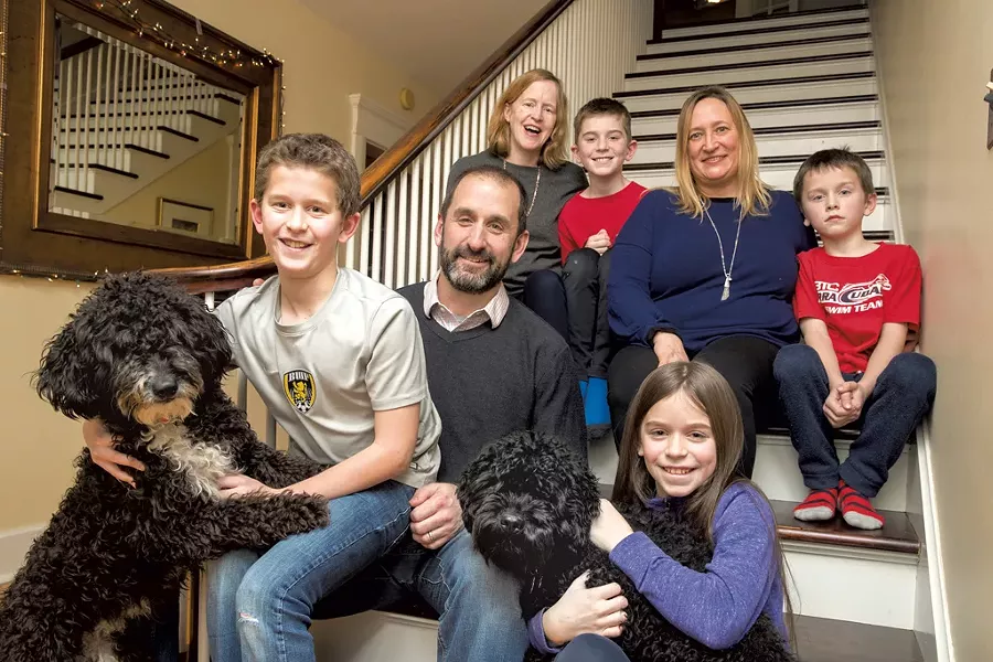 Dad: Paul Crainich, 47, hospitalist at Central Vermont Medical Center - Mom: Janet Kirwan, 48, intervention cardiologist at University of Vermont Medical Center - Nanny: Susan Brean, 44 - Sons: Hugo,12, Oscar, 9, Oliver, 8 - Daughter: Aoife, 11 - JAMES BUCK