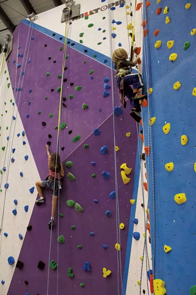 Rock wall climbers - COURTESY OF METROROCK