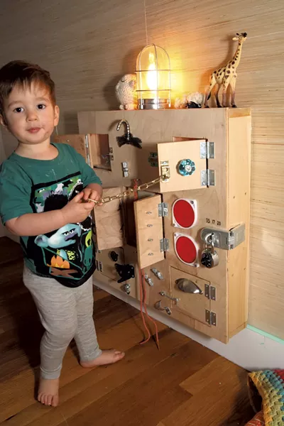 Mo's plywood sensory box - MATTHEW THORSEN