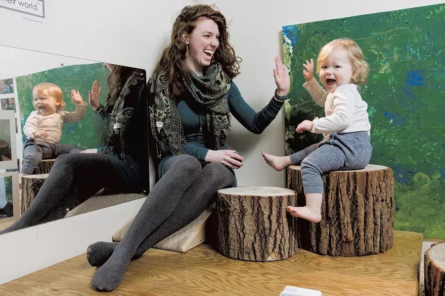 Gabrielle Bills, 29, and son Cirilo Augustín, 16 months - SAM SIMON