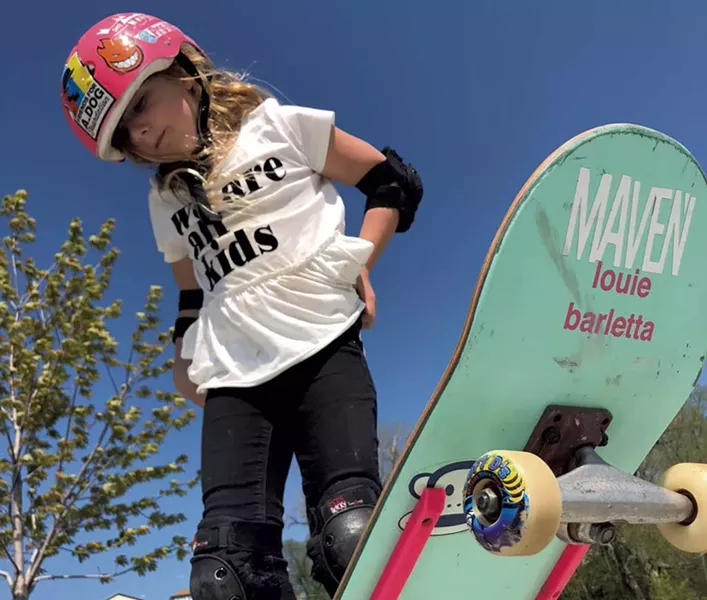 Eva Foster at A_Dog Skatepark, Burlington - COURTESY OF TRINA FOSTER