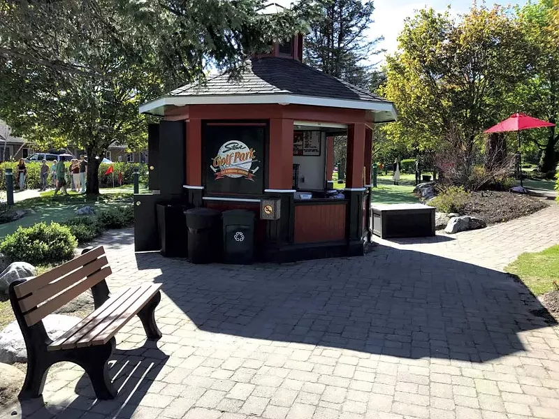 The golf park's kiosk - COURTESY OF BENJAMIN ROESCH