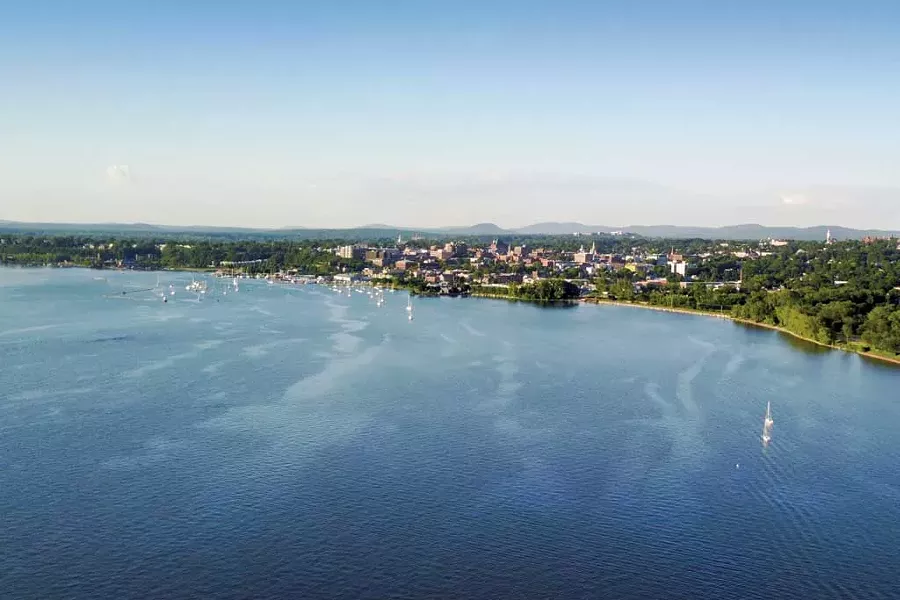 The Burlington skyline from Lake Champlain - JAMES BUCK