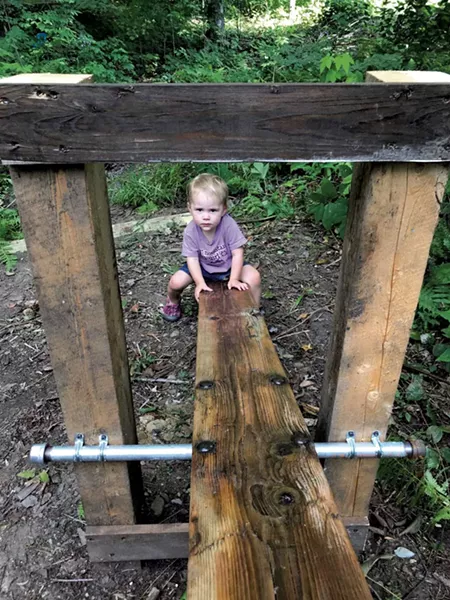 A salvaged seesaw - BRETT STANCIU