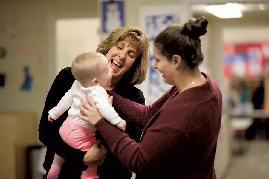 Trisha Scharf, left, owner of Children Unlimited in Williston - COURTESY OF LET'S GROW KIDS