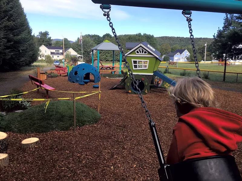 Northfield Falls Community Playground at Northfield's Brown Public Library - COURTESY OF BONNIE KIRN DONAHUE