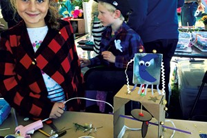 Mira at the Champlain Mini Maker Faire